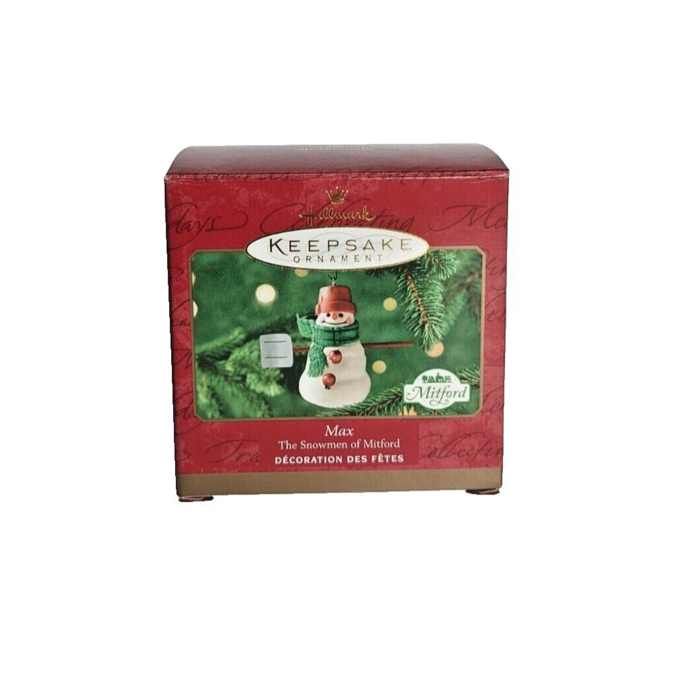 Vintage 2000 Hallmark Keepsake Ornament Max The Snowman‎ of Mitford Christmas
